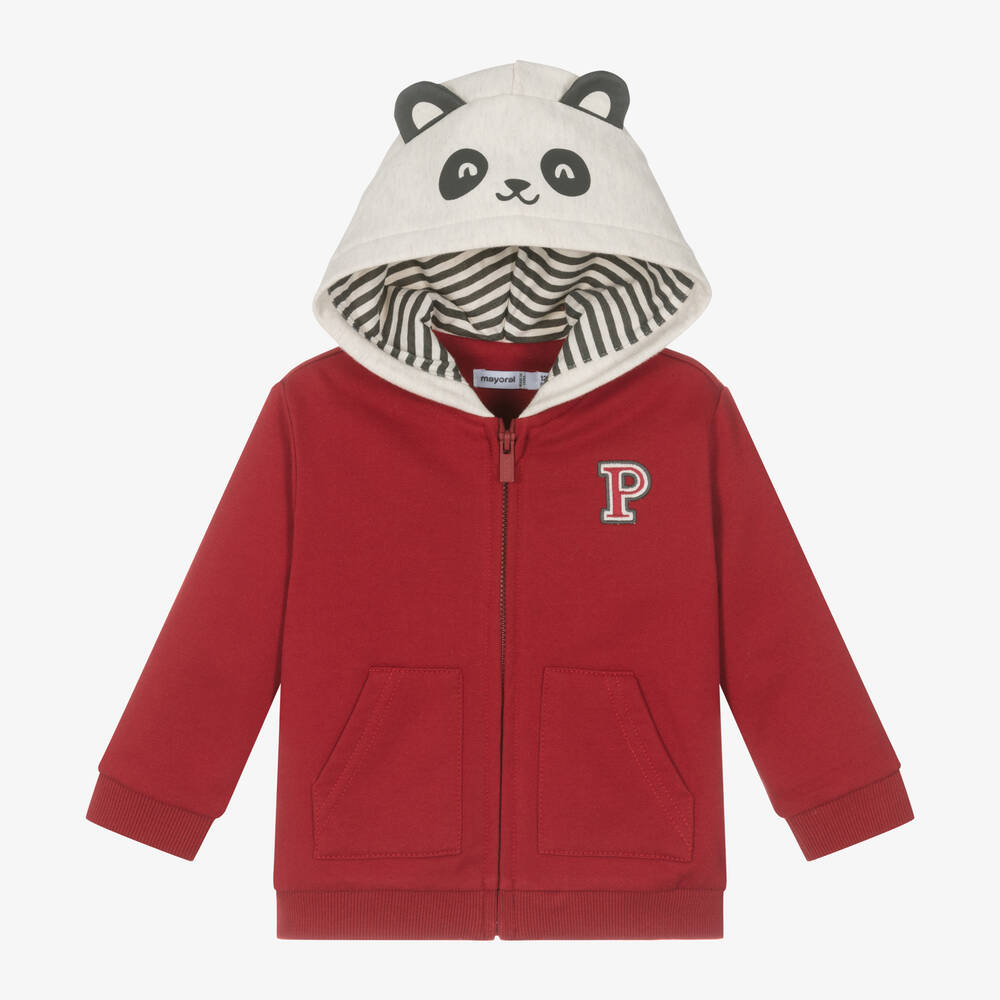 Mayoral 12 Month Boys Red Panda Hoodie 2473 31