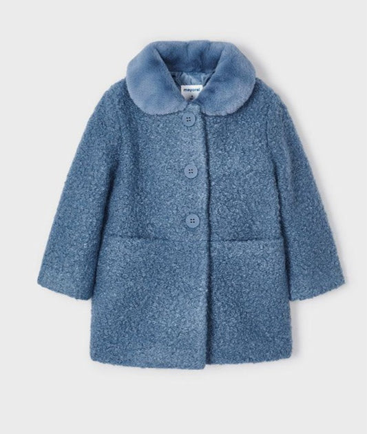 Mayoral 4409 Girls Age 4 Shearling Coat