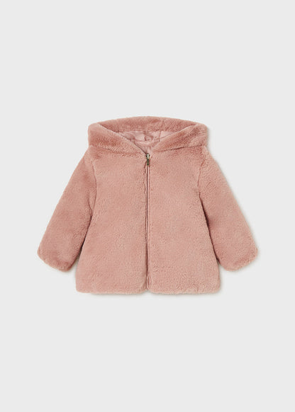 Mayoral 12 Month Girls Blush Pink Reversible Coat 2480