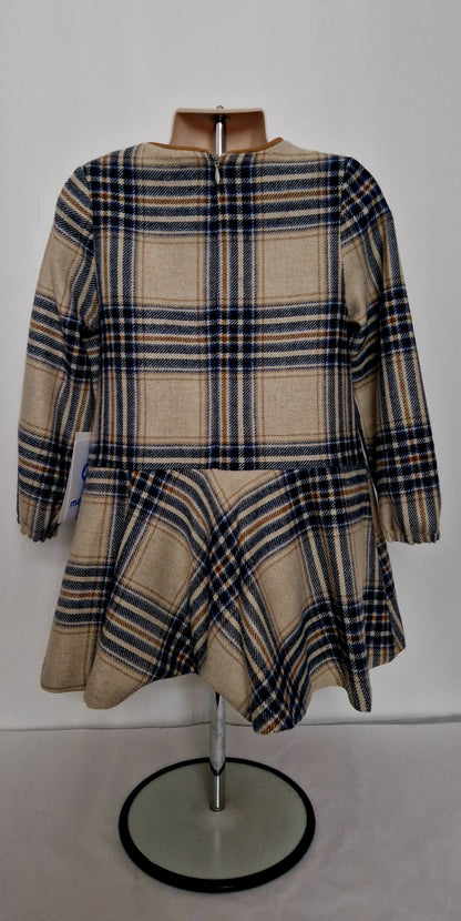 Mayoral Girls Age 4 Plaid Dress