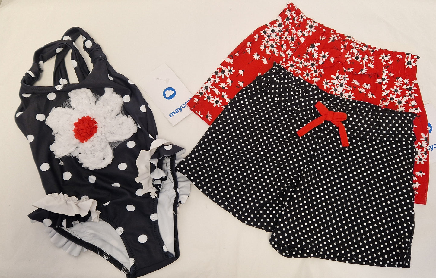 Mayoral Swimsuit & Shorts Set Girls Age 4