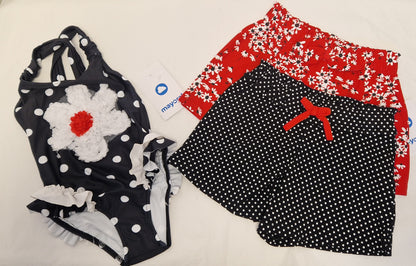 Mayoral Swimsuit & Shorts Set Girls Age 4