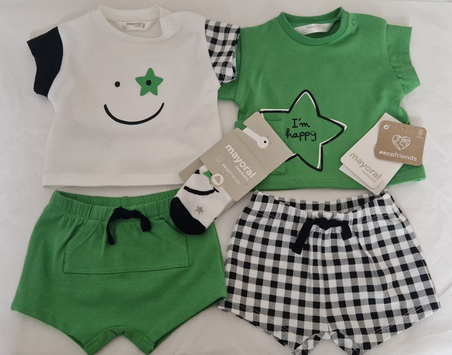 Mayoral Four-Piece Shorts & T-Shirt Set Boys Newborn (0-1 Month)