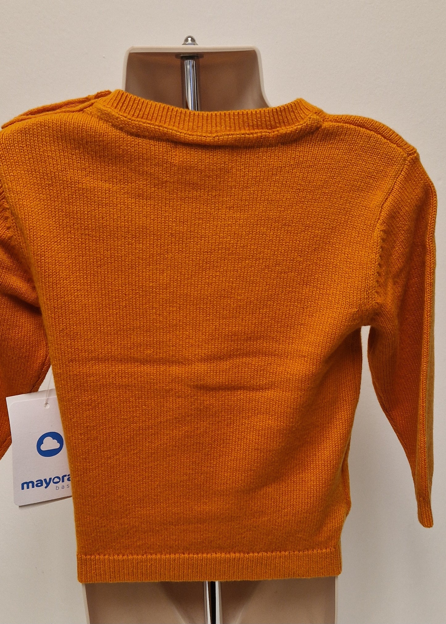 Mayoral Boys Age 12 months Orange Knitted Jumper