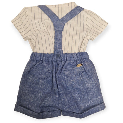 Mayoral Newborn (0-1 Month) Boys Two-Piece  Linen & Cotton Outfit