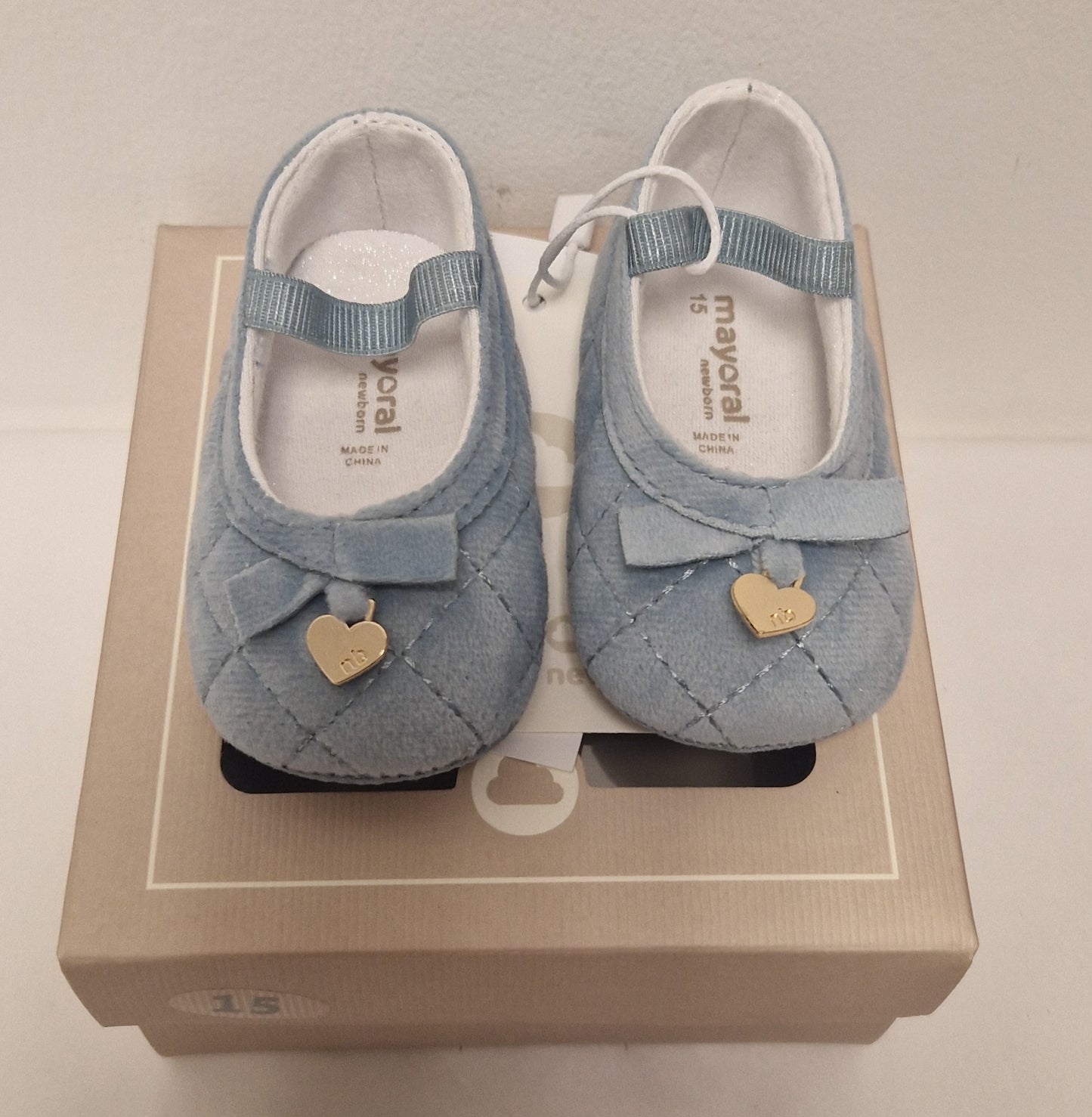 Mayoral Dusty Blue Ballet Shoes First Size (15)