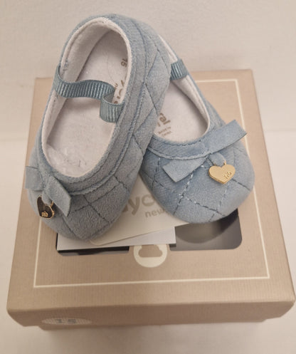 Mayoral Dusty Blue Ballet Shoes First Size (15)