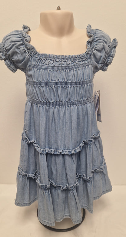 Mayoral Tiered Denim Dress  Girls Age 4