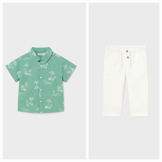 Mayoral Boys Resort Shirt & Chinos Age 12 Months 1112-81/1541-80