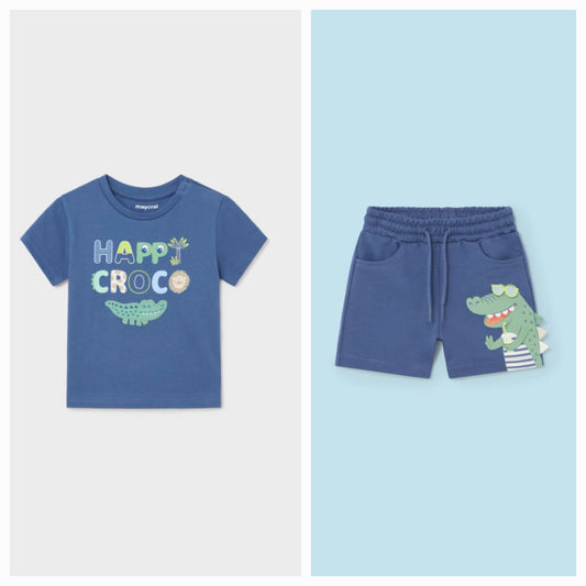 Mayoral 12 Month Boy Two-Piece Short Set 1240-30/1023-24