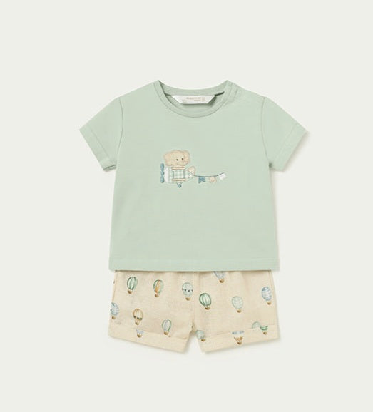 Mayoral Newborn Boys Shorts and T Shirt Set