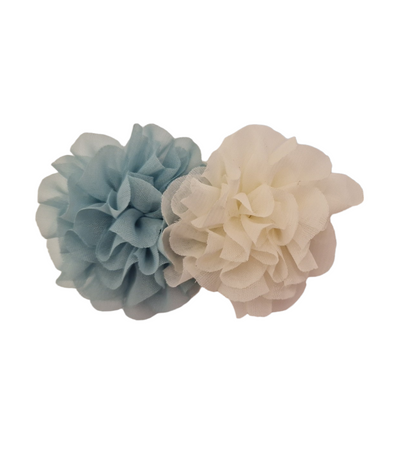 Abel & Lula Ruffled Cornflower Hair Slide