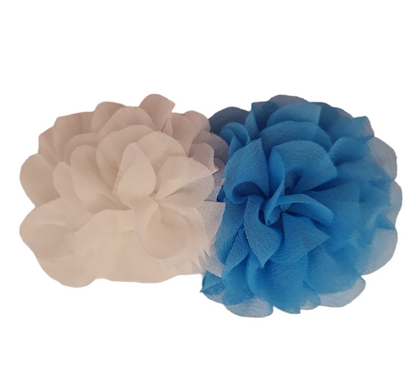 Abel & Lula Ruffled Cornflower Hair Slide