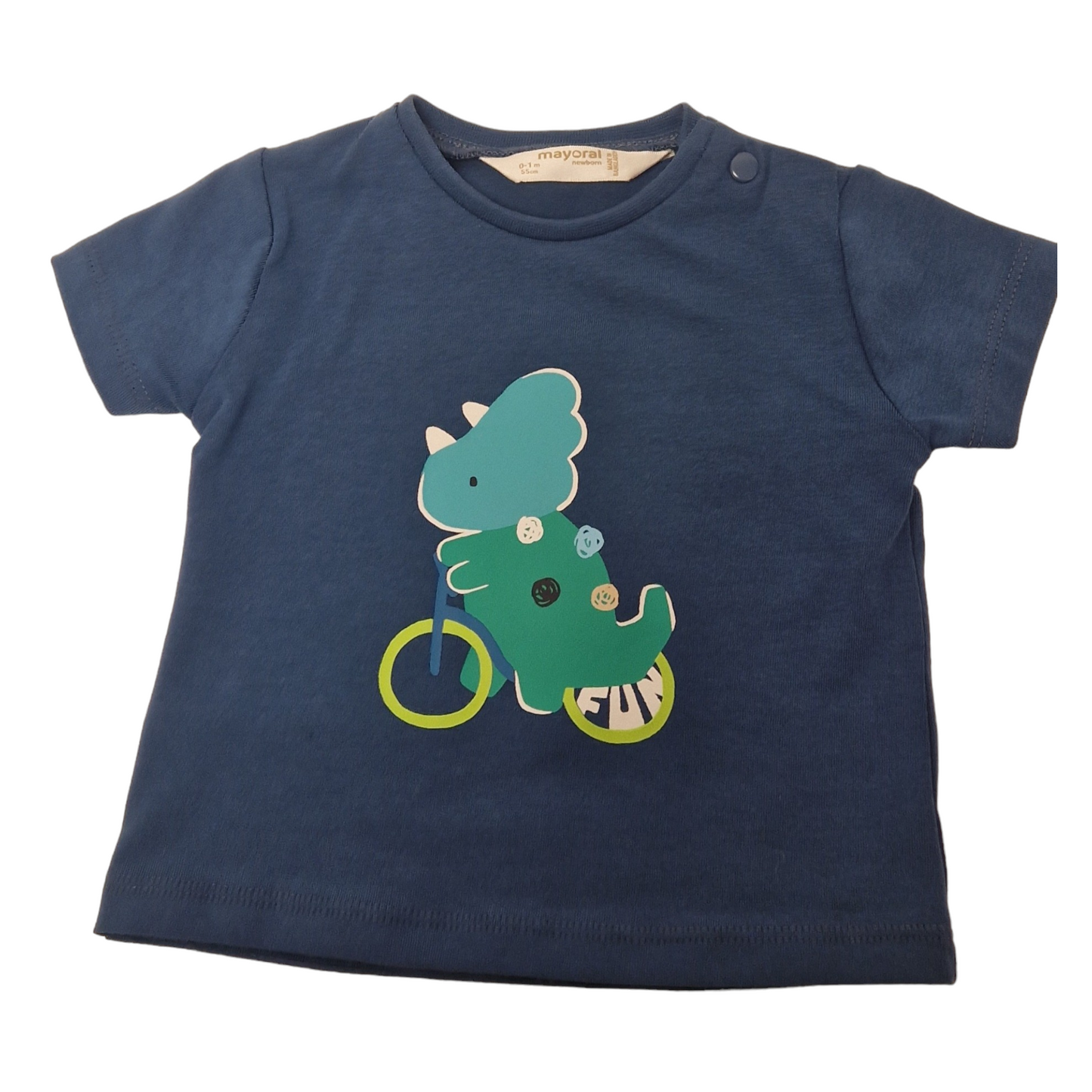 Mayoral Newborn Boys Dinosaur Print Hat, Shorts  & T-Shirt Set