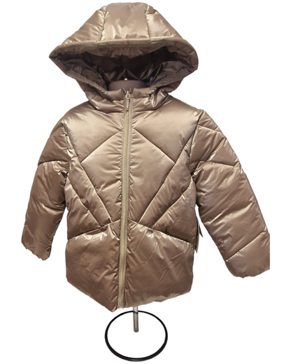 Mayoral Girls Age 4 Gold Puffer Jacket