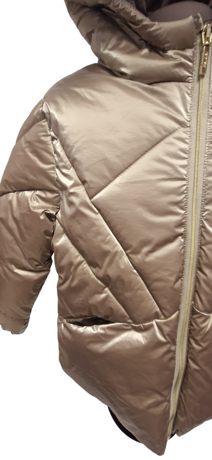 Mayoral Girls Age 4 Gold Puffer Jacket