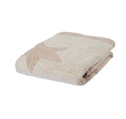 Mayoral Beige Stars 100% Cotton Fur Blanket