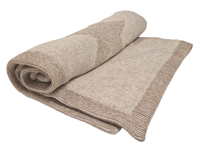 Mayoral Beige Stars 100% Cotton Fur Blanket