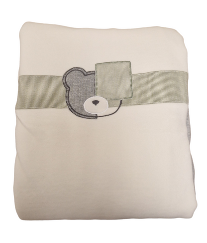 Mayoral Green & Grey Super Soft Blanket