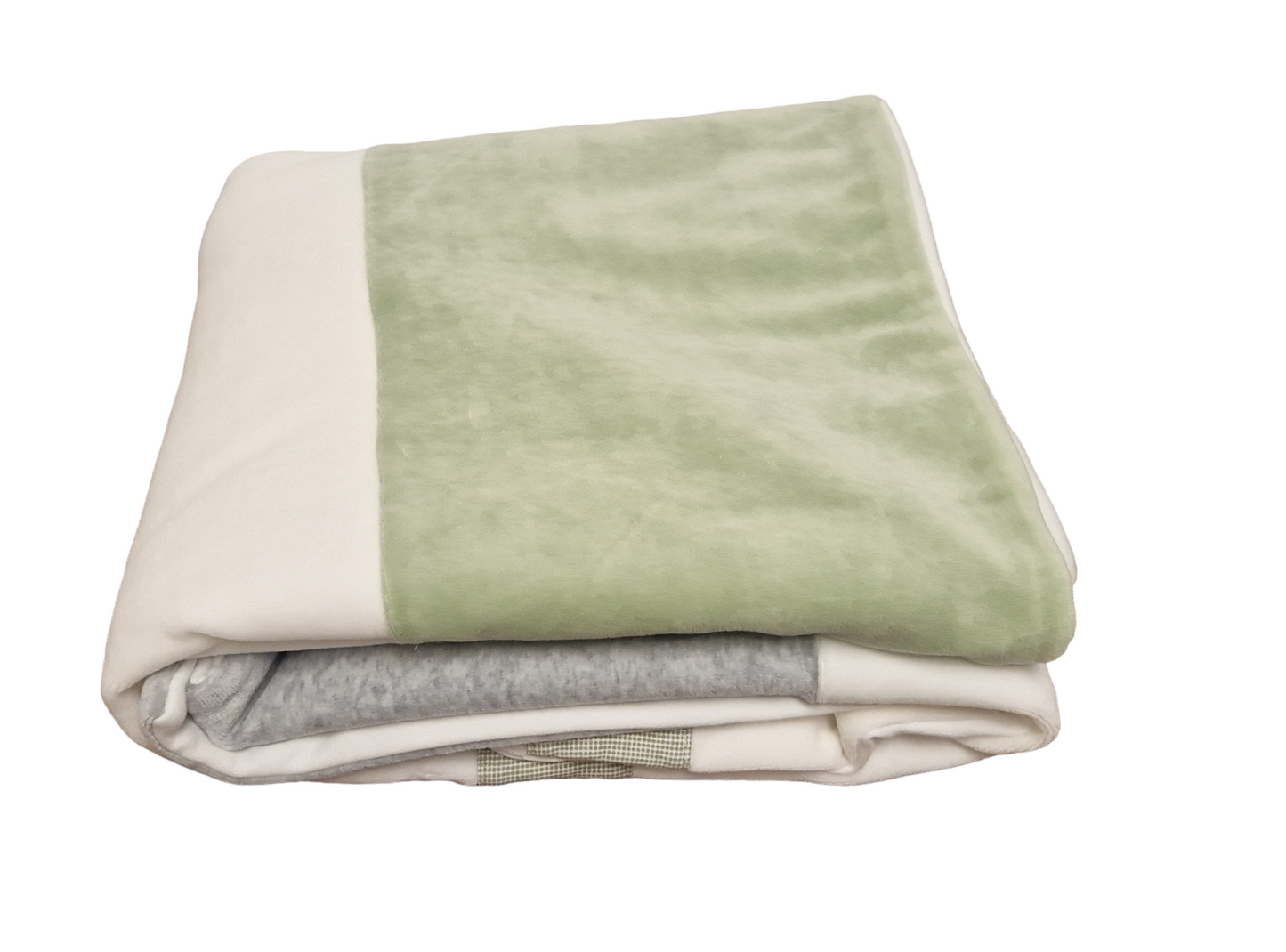 Mayoral Green & Grey Super Soft Blanket