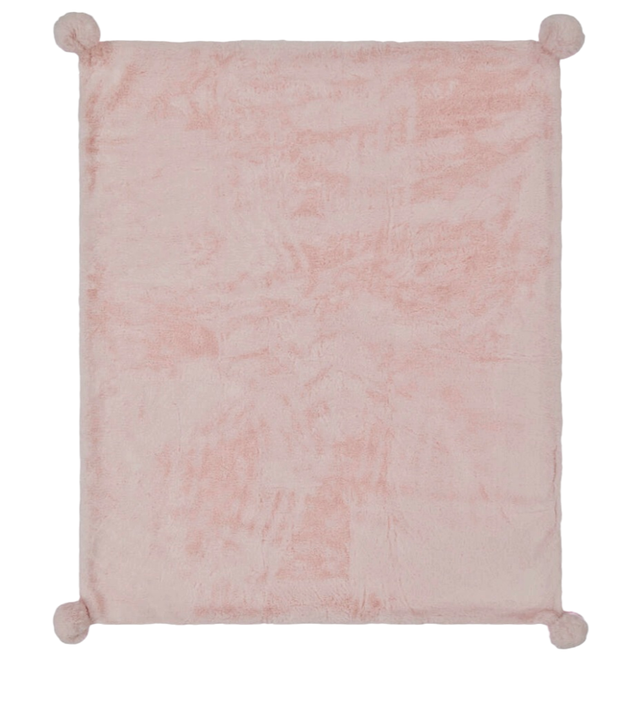 Mayoral Rose Pink Furry 100% Polyester Fury Blanket