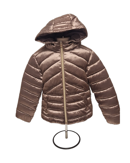 Mayoral Girls Age 8 Metallic Brown Puffer Jacket