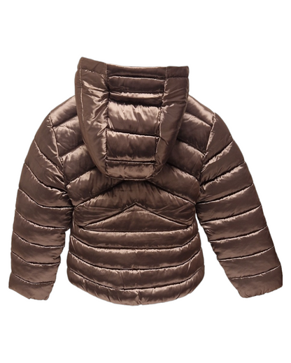 Mayoral Girls Age 8 Metallic Brown Puffer Jacket