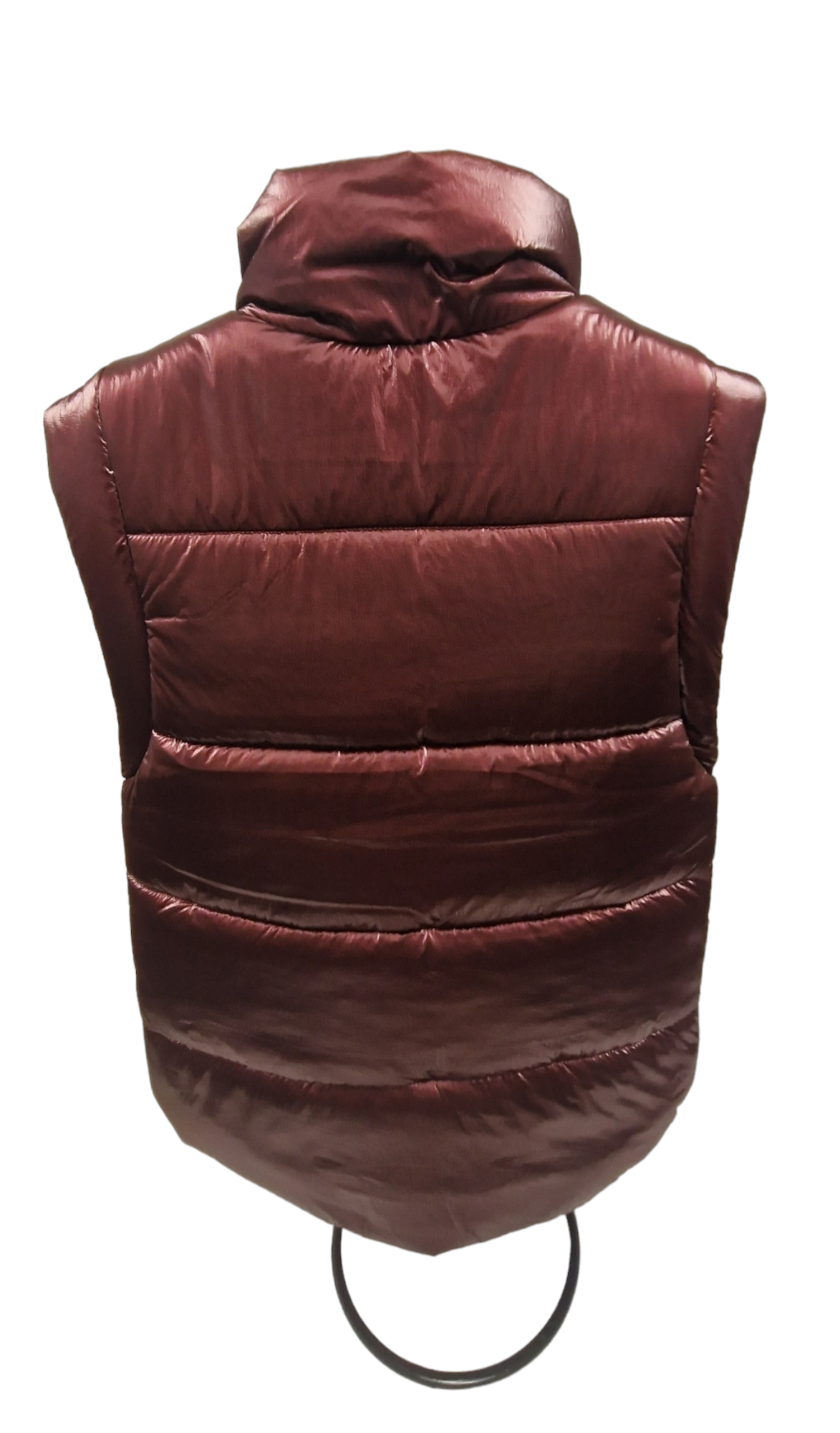 Mayoral Girls Age 8 Metallic Burgundy Gilet