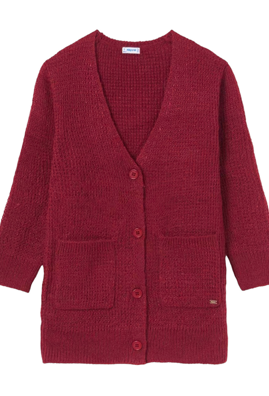 Mayoral Long Length Knitted Cardigan Girls Age 8 (128cm)