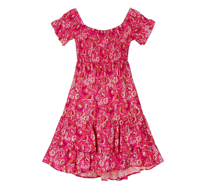 Mayoral Tiered Pink Floral Dress Girls Age 8 (128cm)