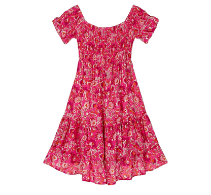 Mayoral Tiered Pink Floral Dress Girls Age 8 (128cm)