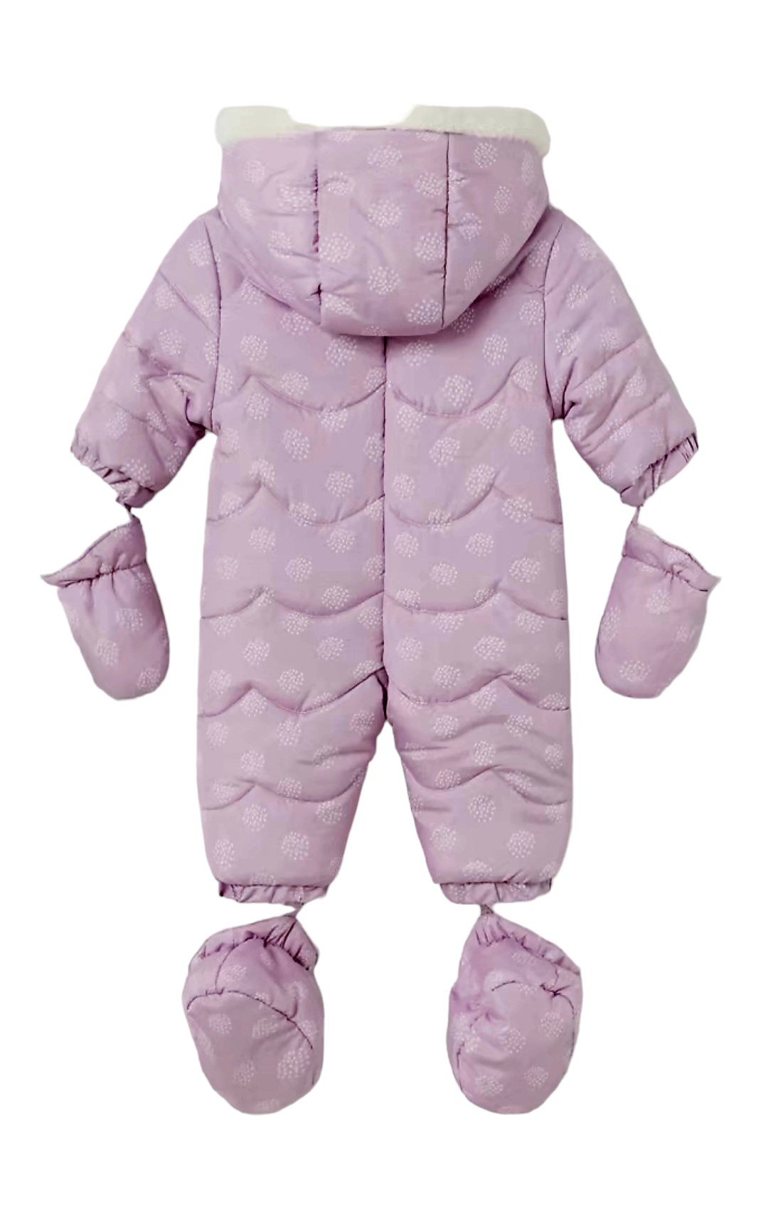 Mayoral Newborn Girls (0-1 Month) Violet Bow Detail All-In-One Snowsuit