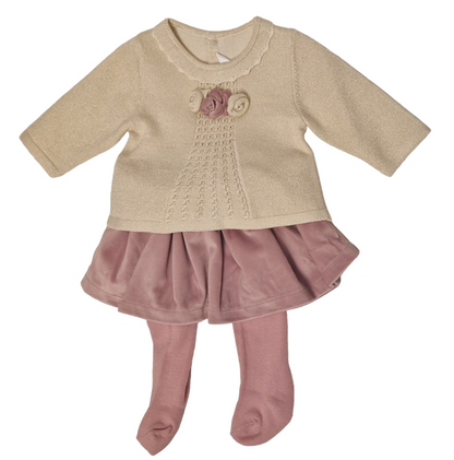 Mayoral Newborn Girls Three-Piece Knitted Set