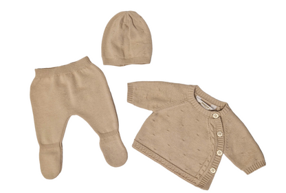 Mayoral Newborn Boys Three-Piece Knitted Cotton Outfit