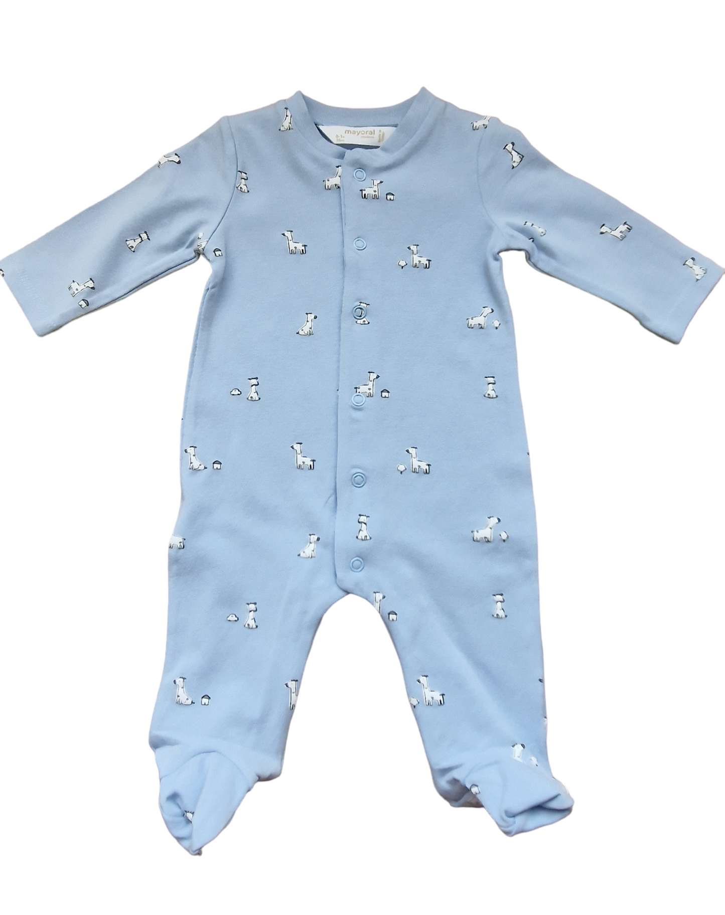 Mayoral Newborn Embroidered Cotton Bodysuit