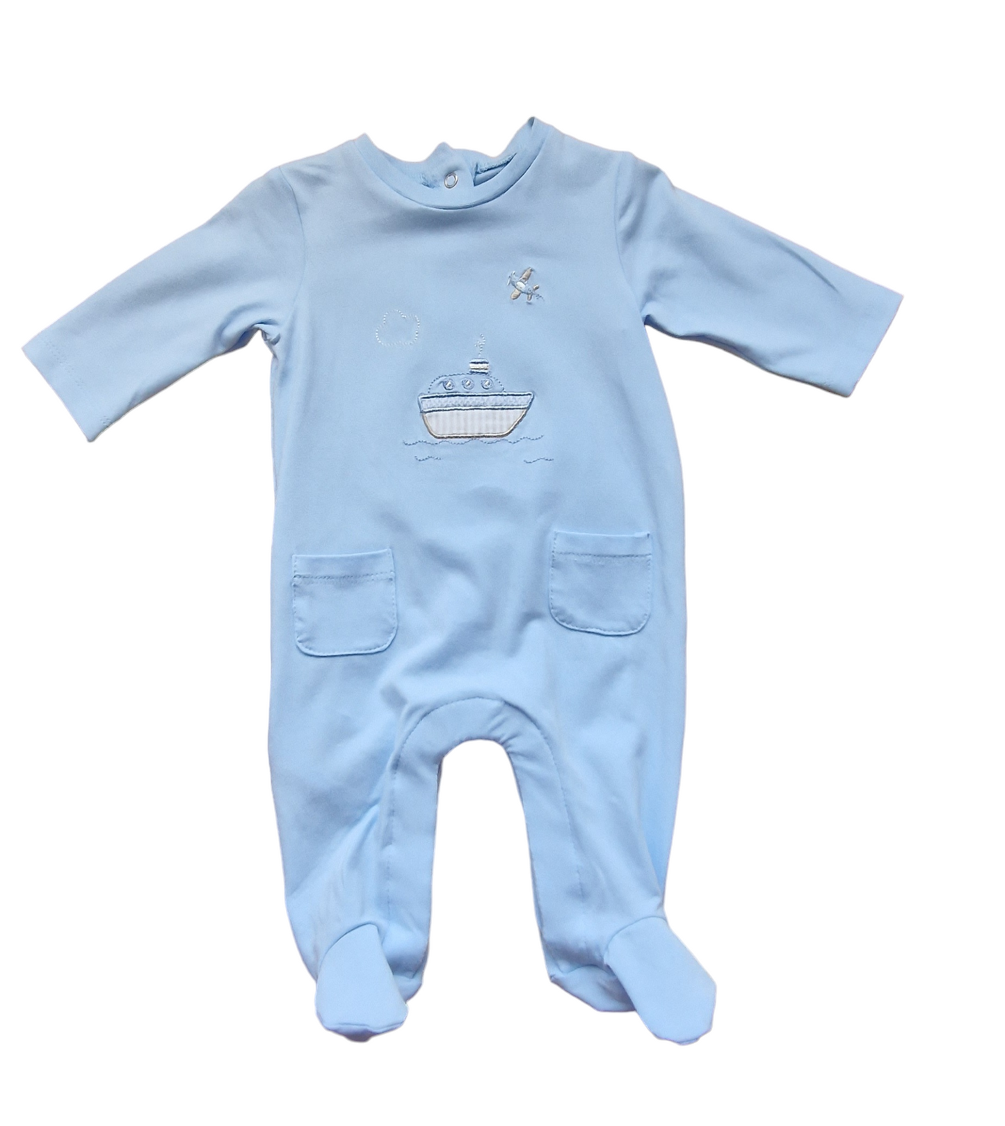 Mayoral Newborn Embroidered Cotton Bodysuit