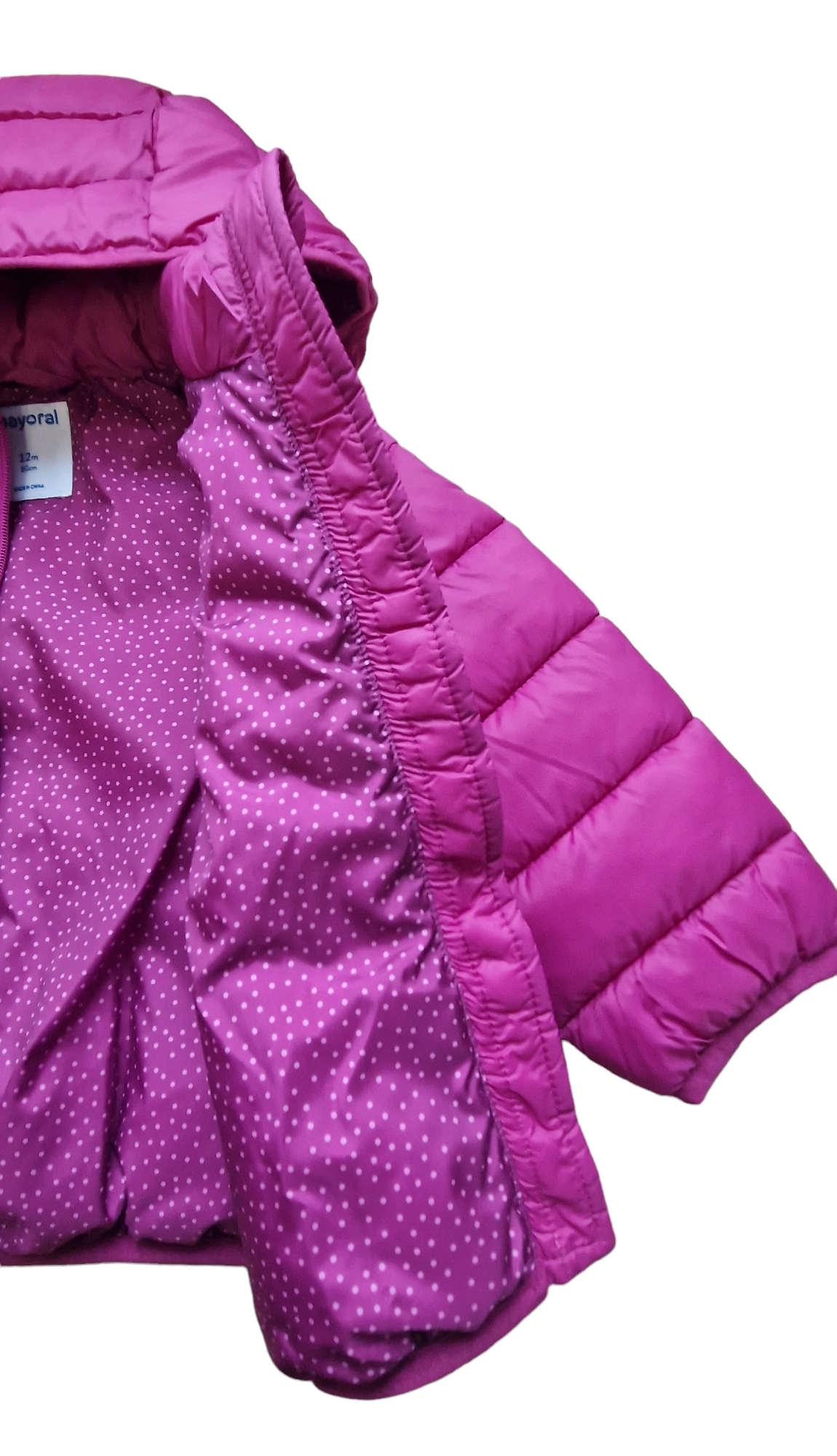 Mayoral Age 12 Months Fuchsia Pink Puffer Jacket