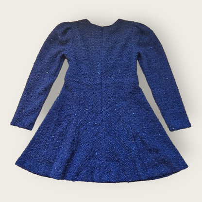 Mayoral Girls Age 8 Navy Blue Sequin Dress