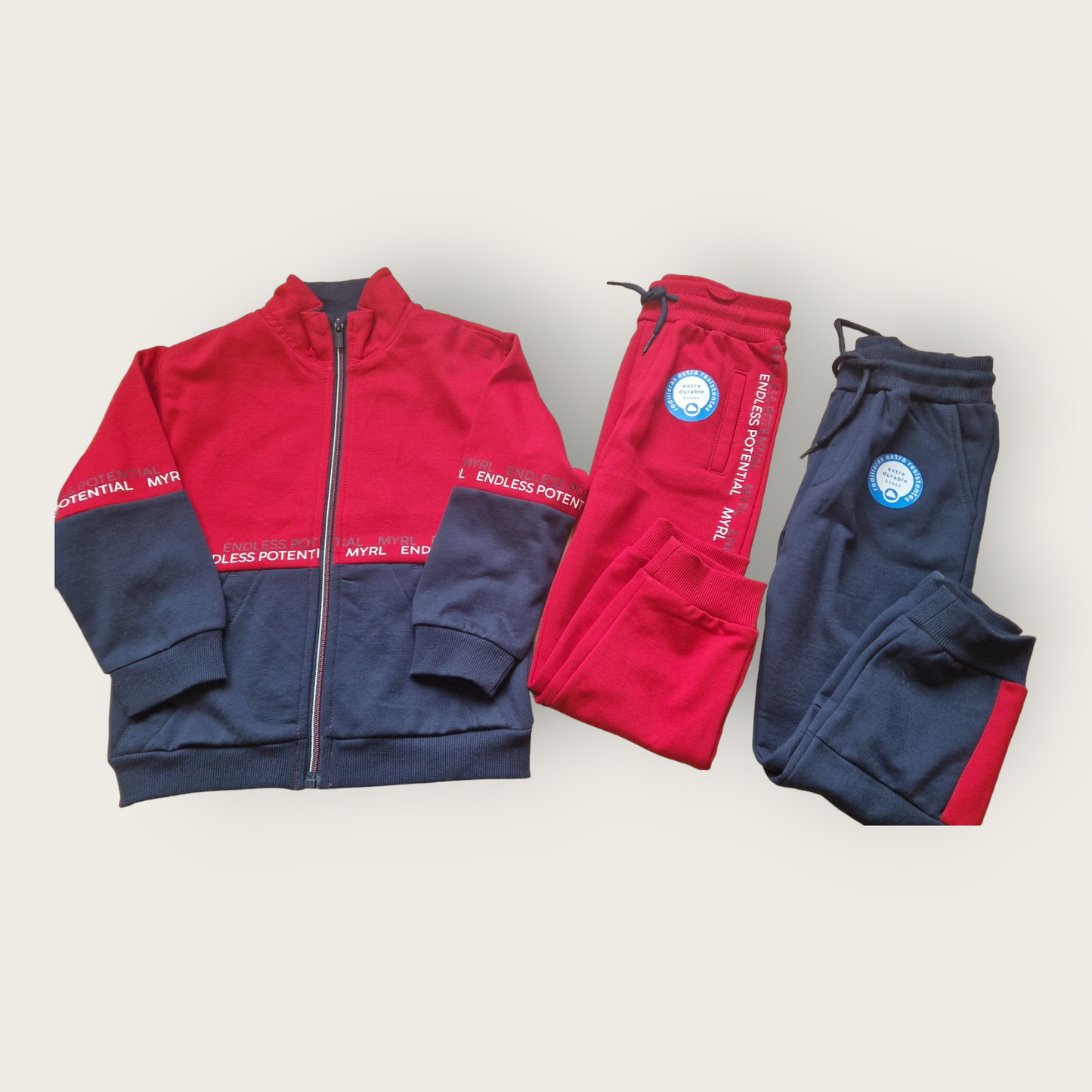 Mayoral Age 4 Boys Three-Piece Jogging Suit