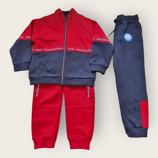 Mayoral Age 4 Boys Three-Piece Jogging Suit