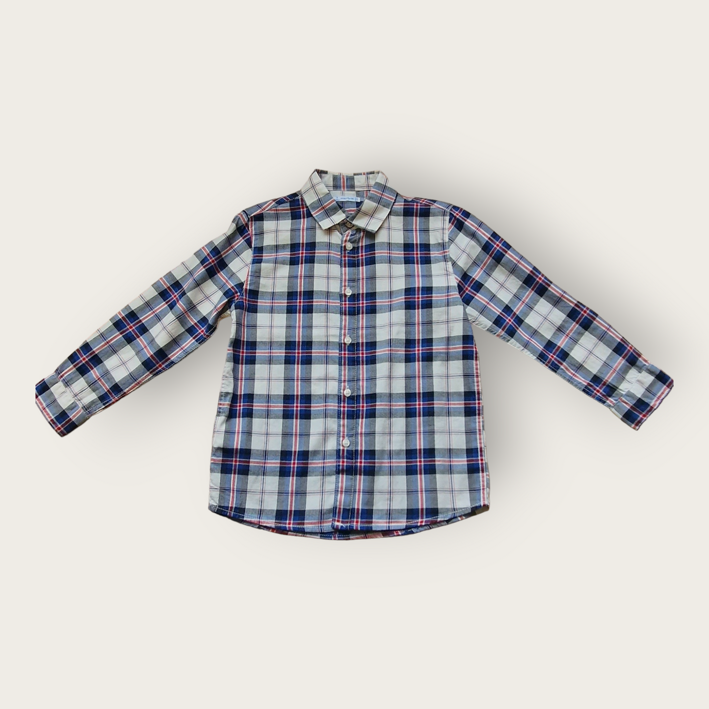 Mayoral Age 4 Boys Long sleeved Checked Shirt