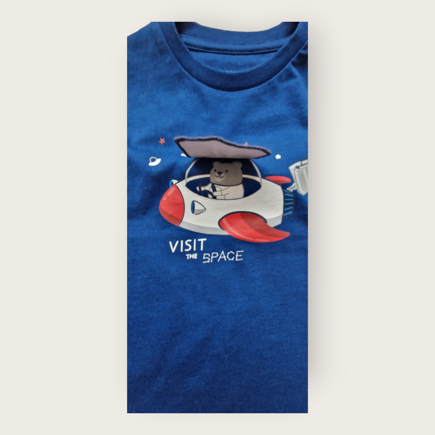 12 Month Boys Long-Sleeved Top With Space Ship