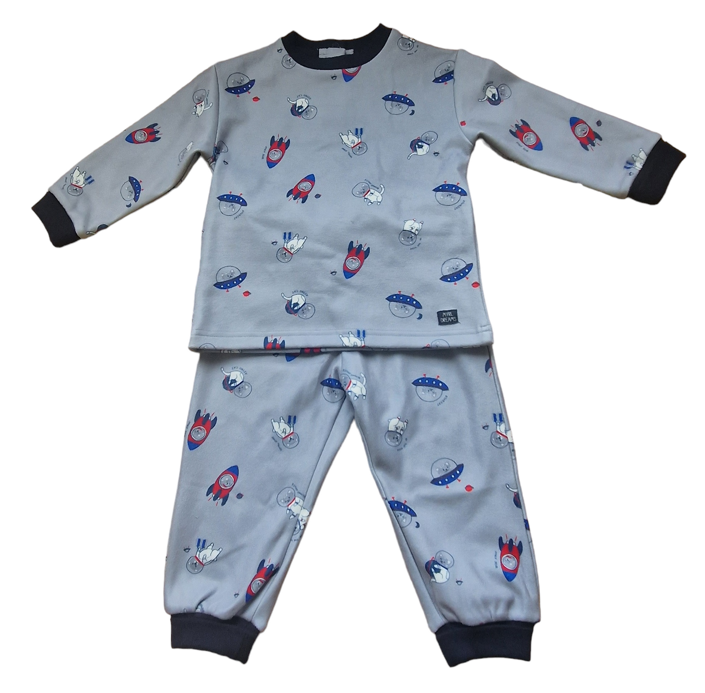 Mayoral 12 Month Boys PJ's / lounge wear with space cats print