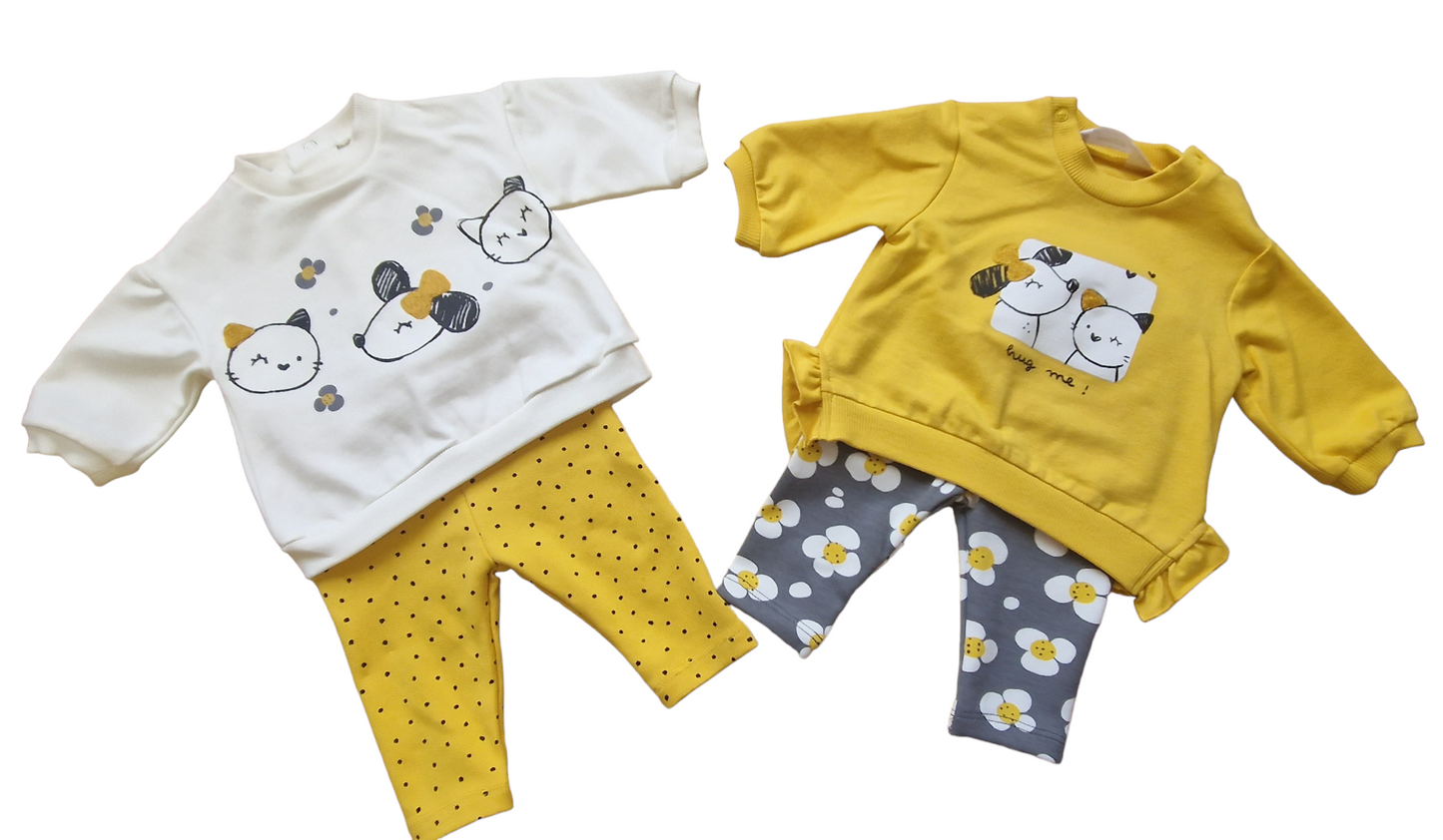 Mayoral Newborn Girls Four-Piece Cotton Legging Set