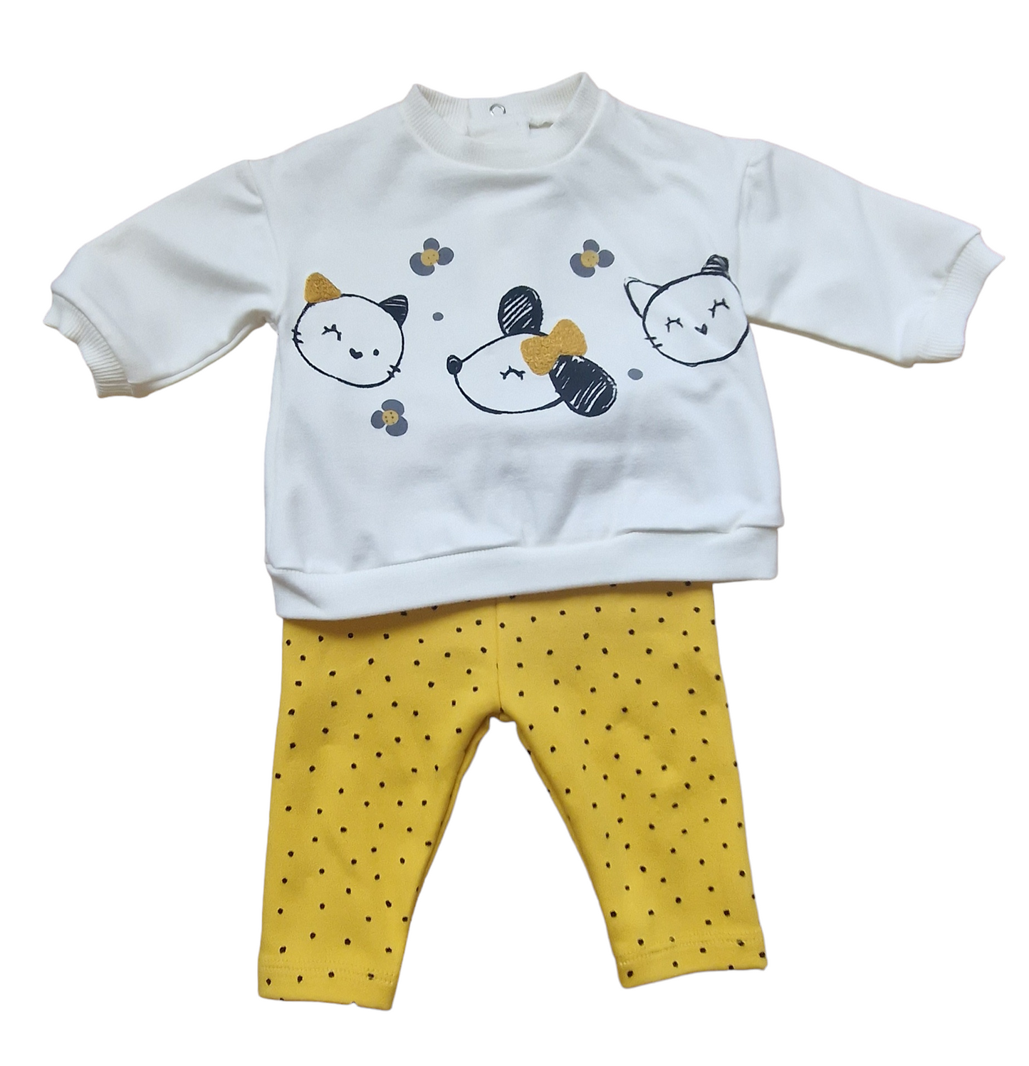 Mayoral Newborn Girls Four-Piece Cotton Legging Set