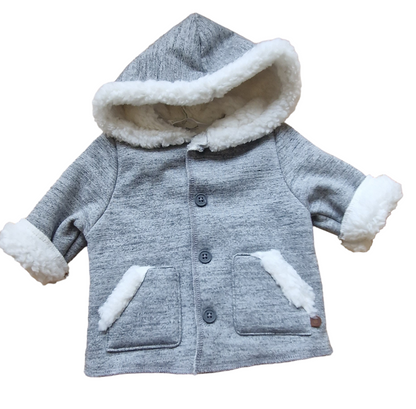 Mayoral Newborn Boys Shearling Knit Coat