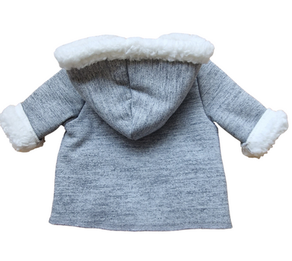 Mayoral Newborn Boys Shearling Knit Coat