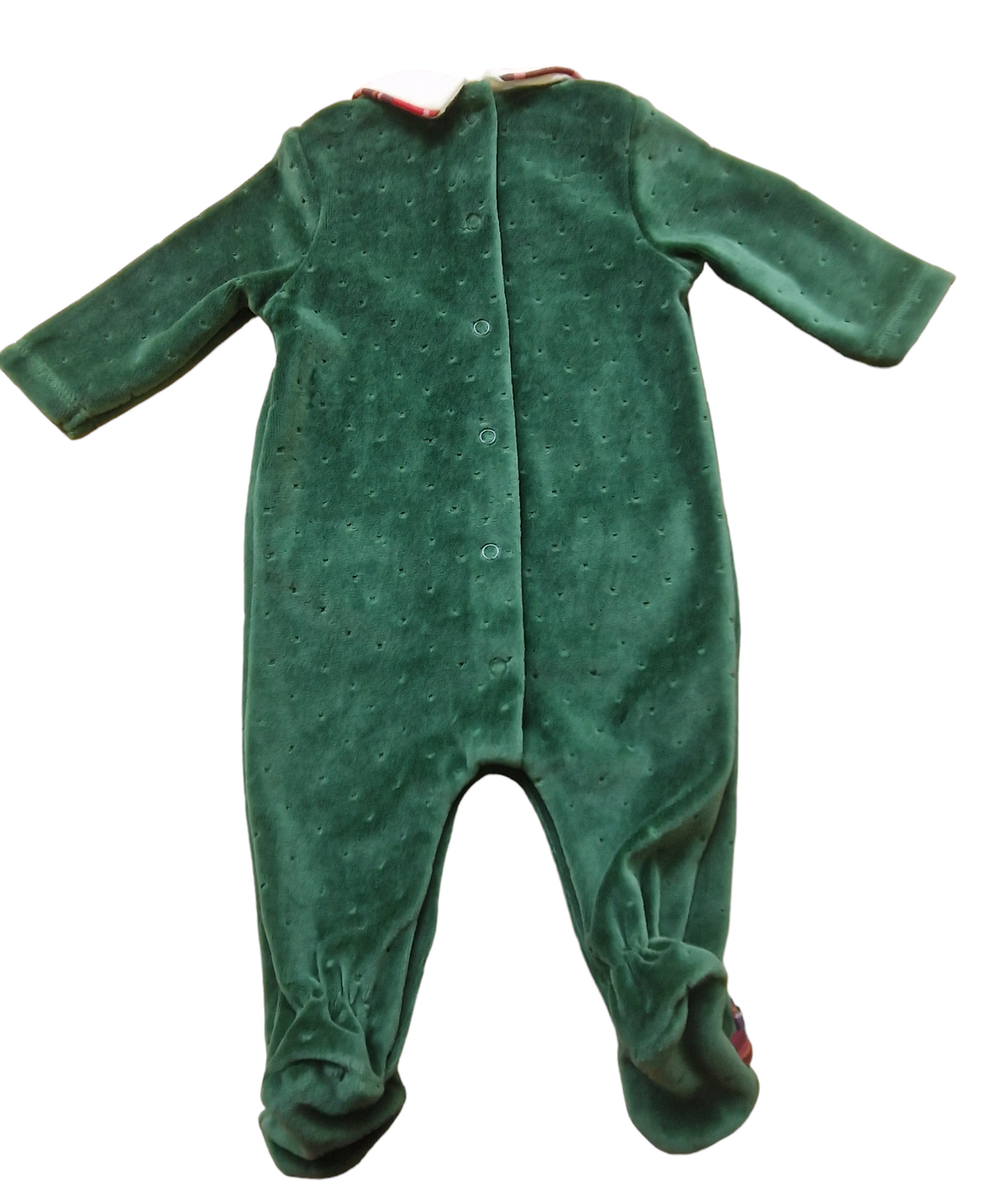 Mayoral Newborn Rich Green Velour Onesie