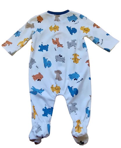 Mayoral Newborn Boys Bold Puppy Print Sustainable Cotton Onesie Twin-Pack