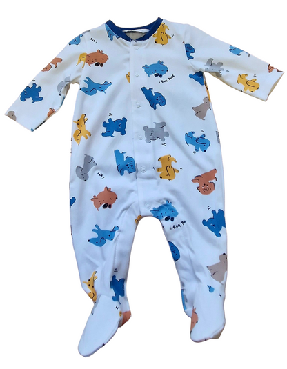 Mayoral Newborn Boys Bold Puppy Print Sustainable Cotton Onesie Twin-Pack